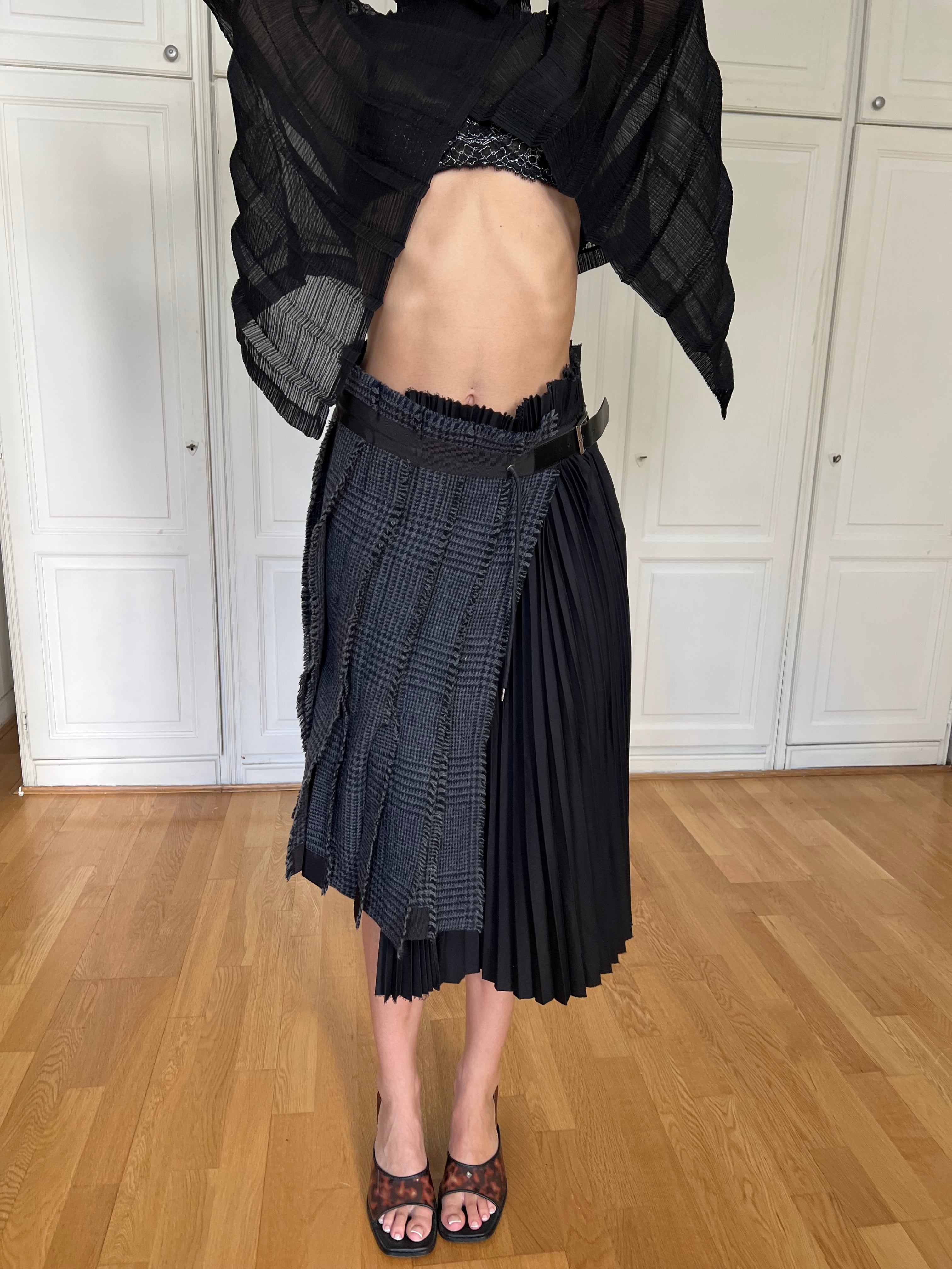 Sacai FW18 Runway Skirt