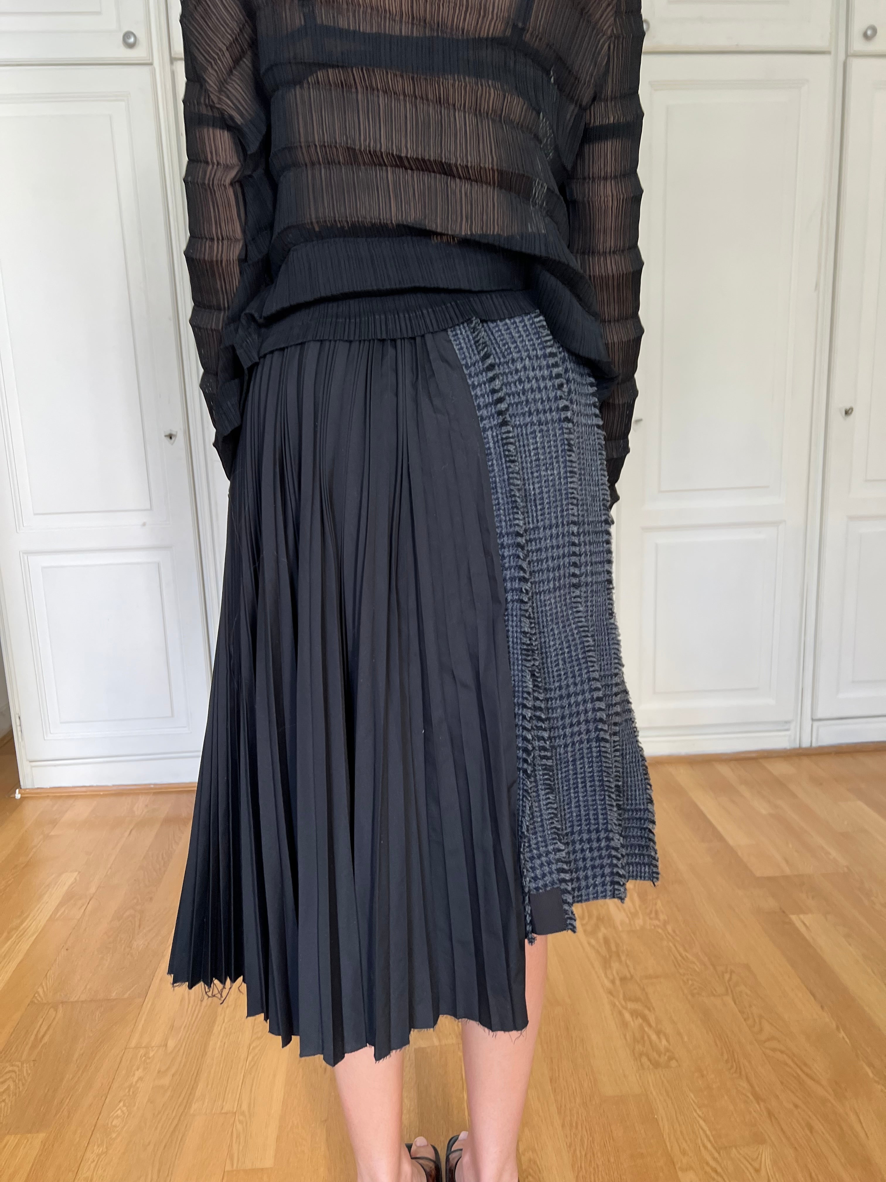 Sacai FW18 Runway Skirt