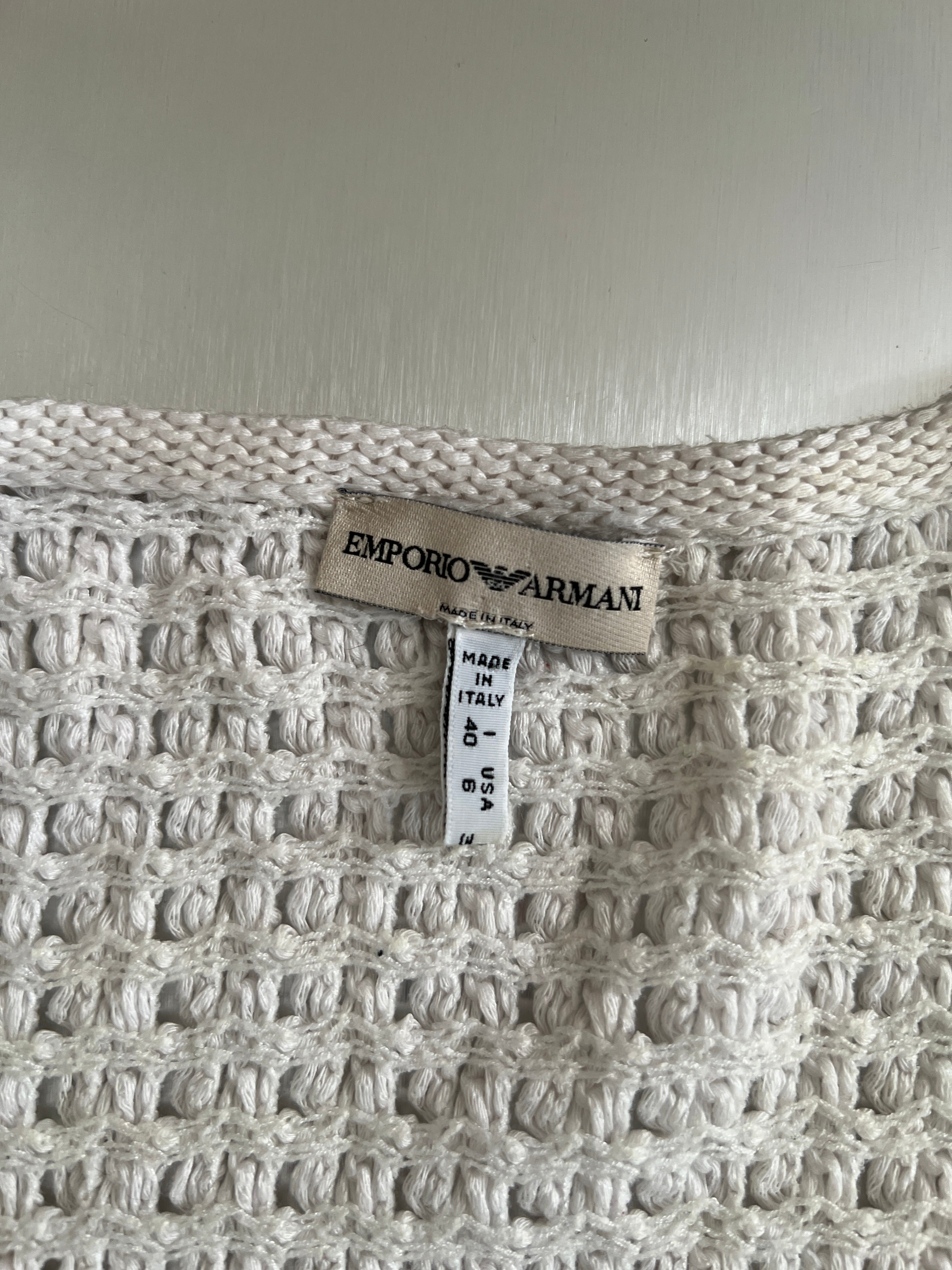 Armani crochet top
