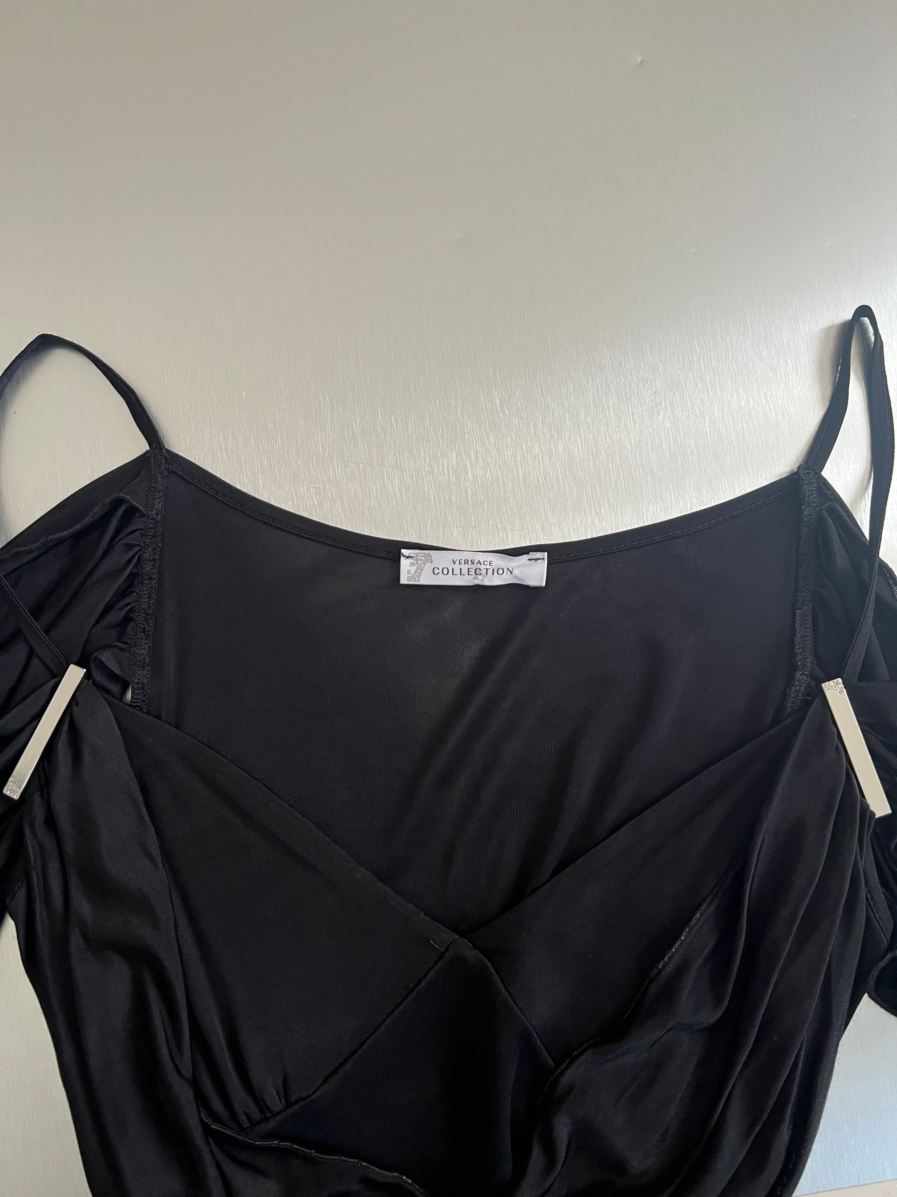 2000s Versace Draped Top