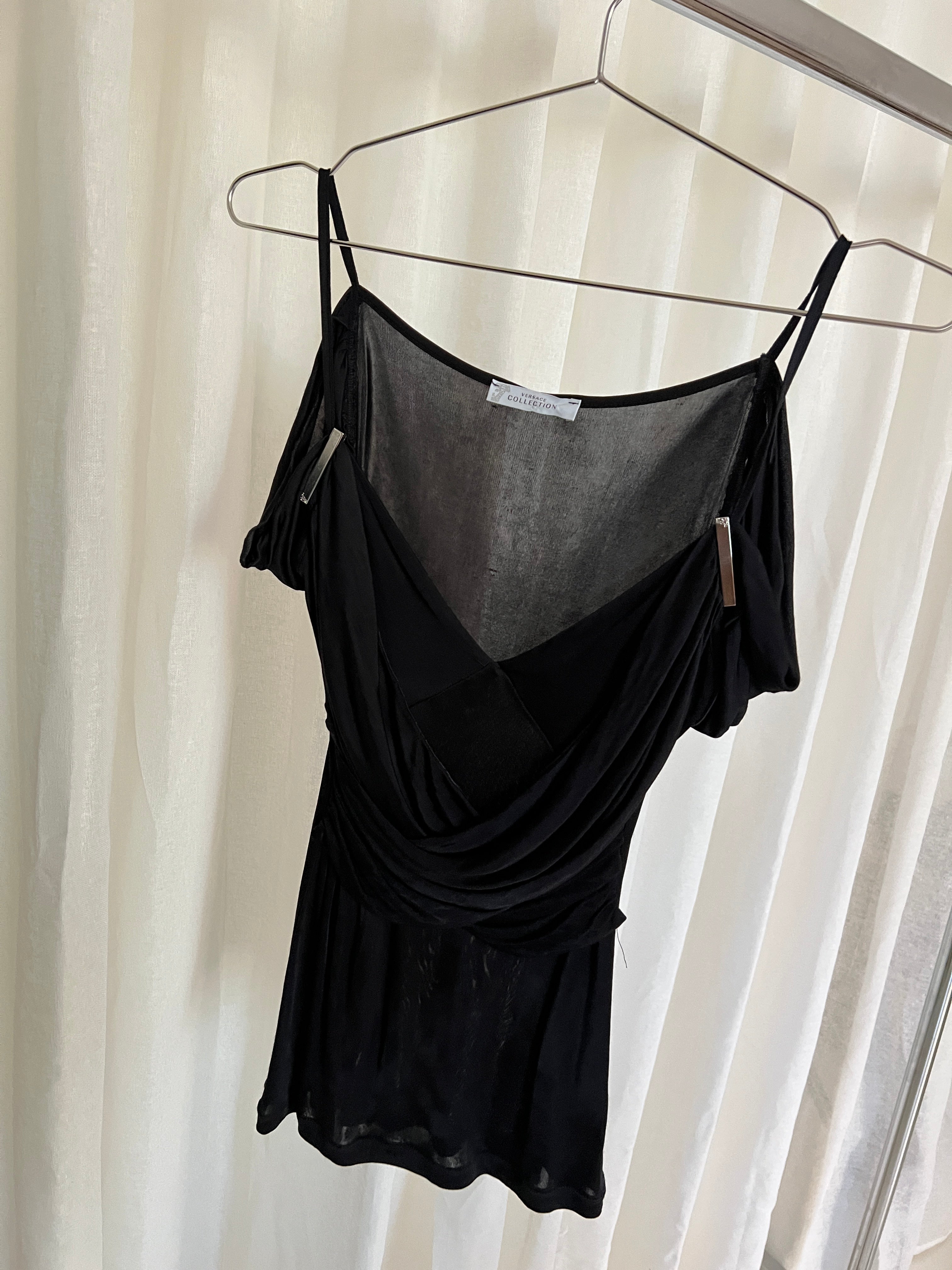 2000s Versace Draped Top