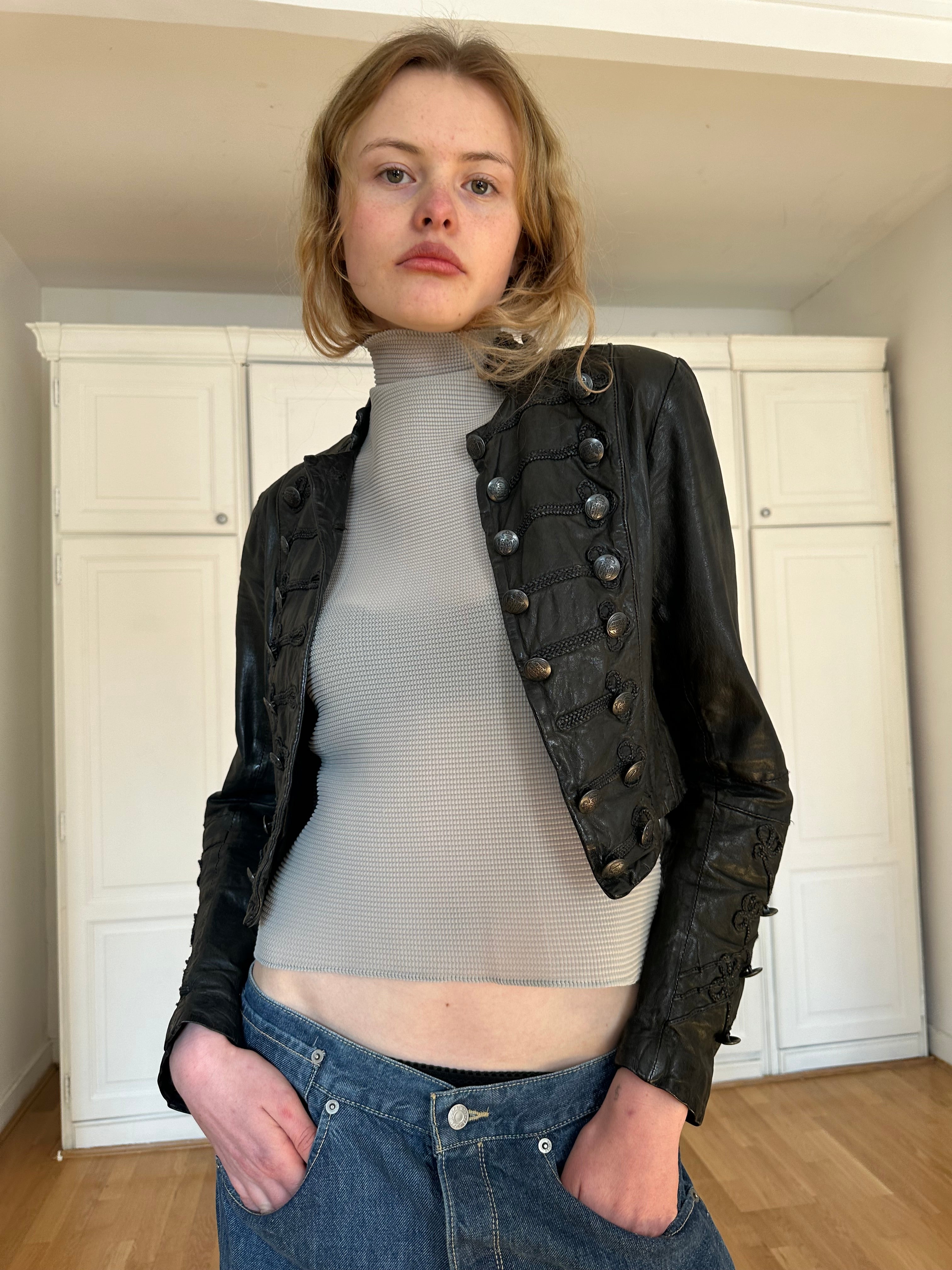 All saints Military Leather Jacket