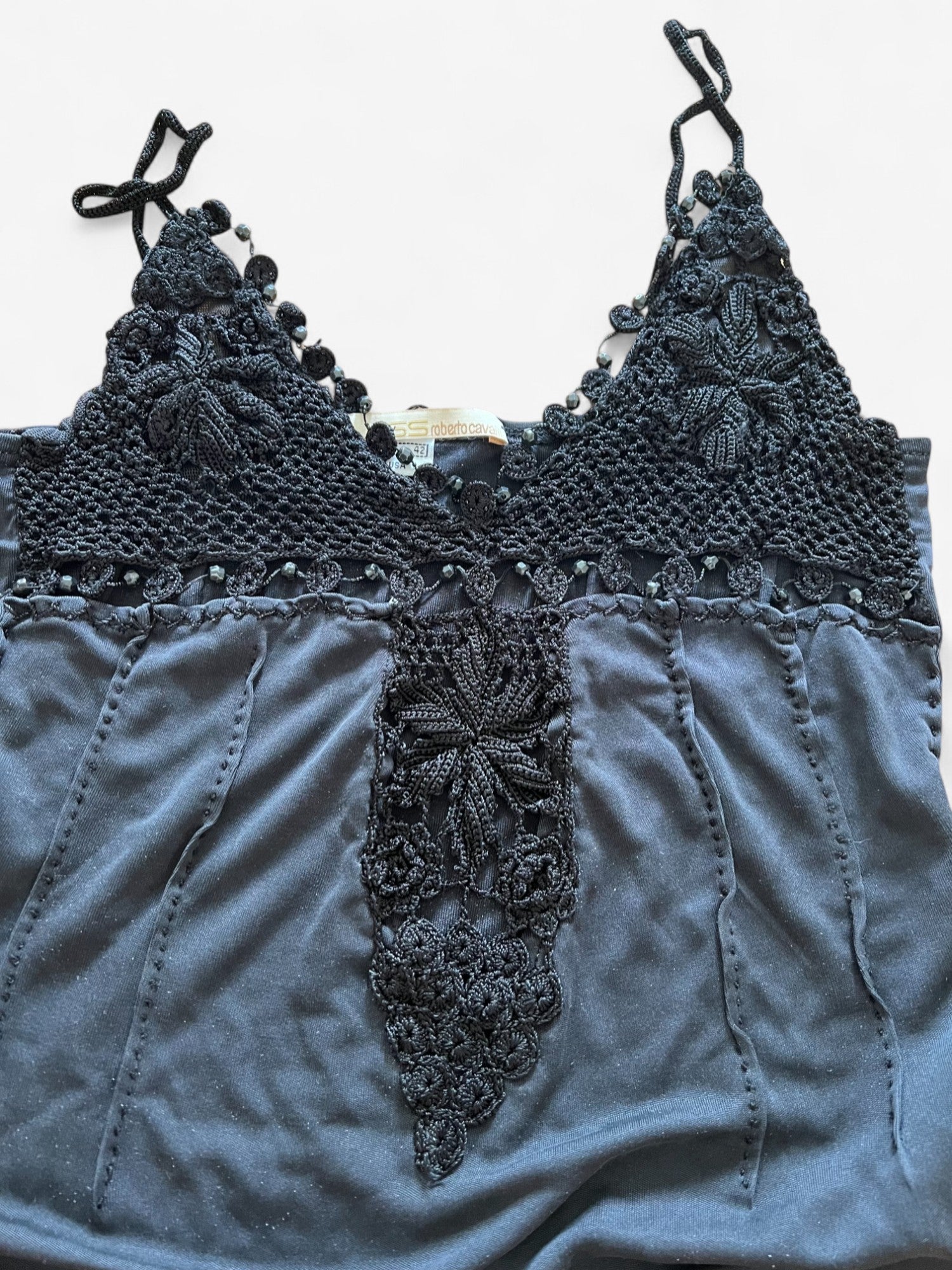 Roberto Cavalli Crochet Top