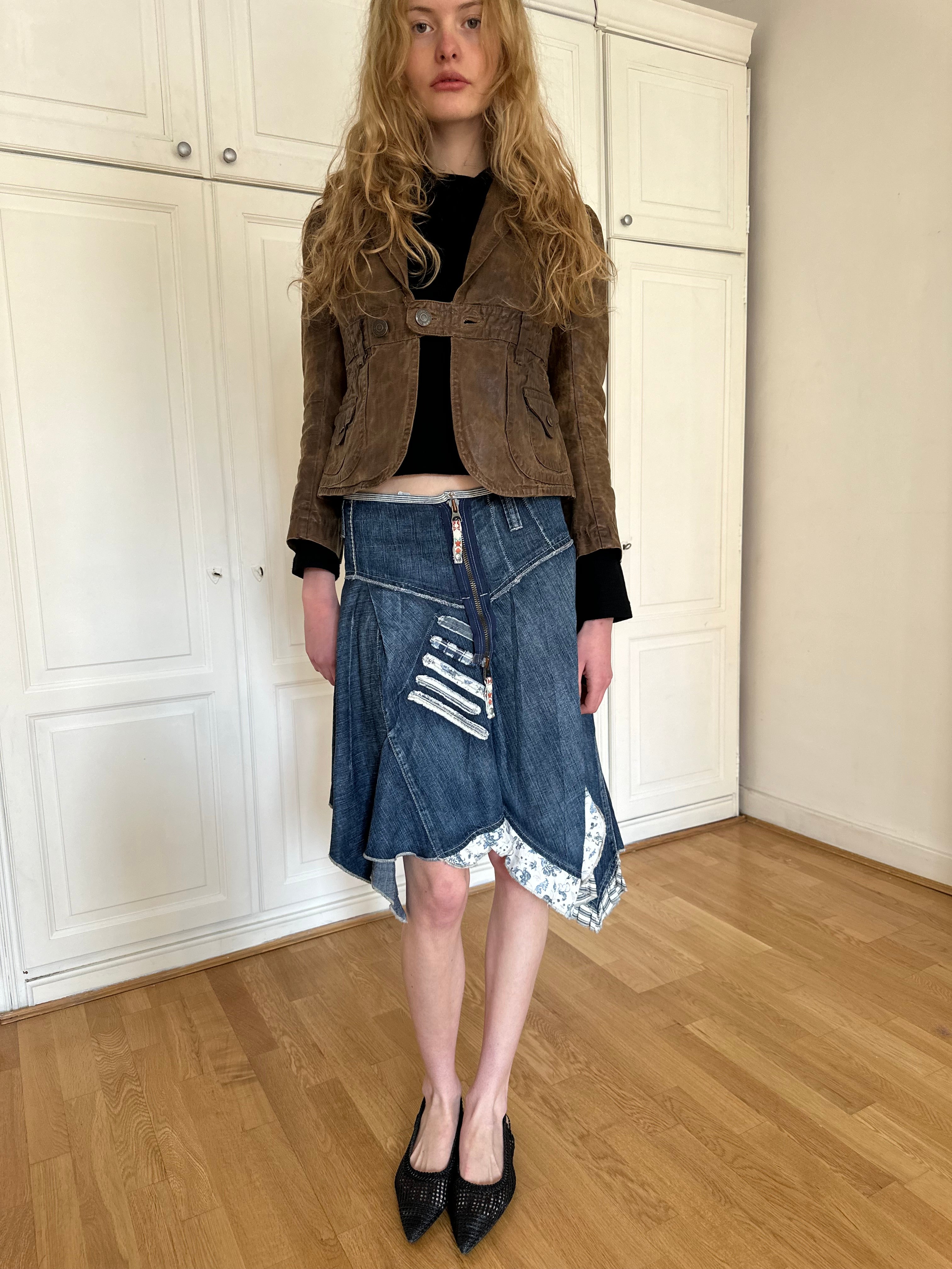 Marithé + François Girbaud asymmetrical skirt