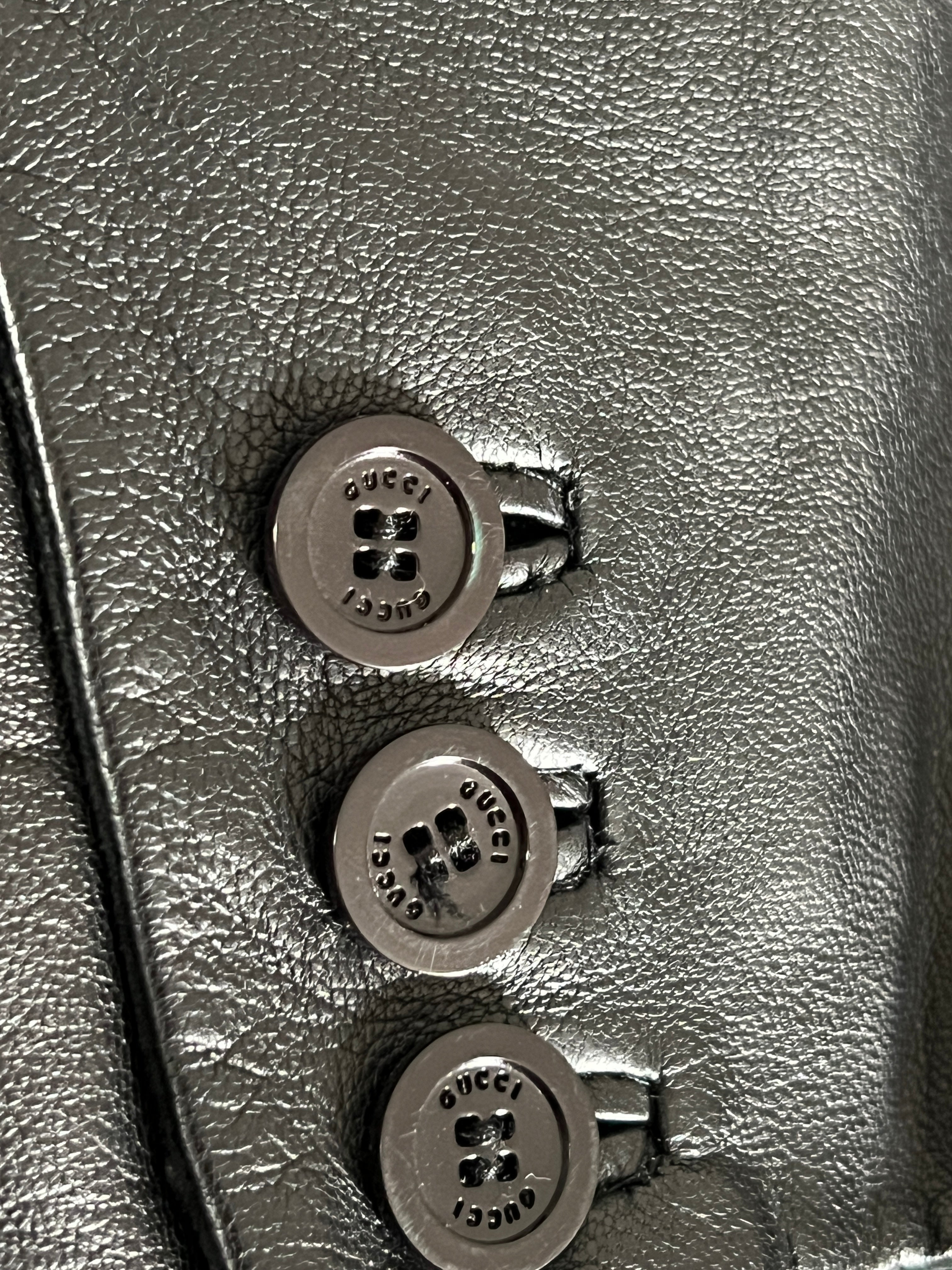 90s Gucci tom ford leather jacket