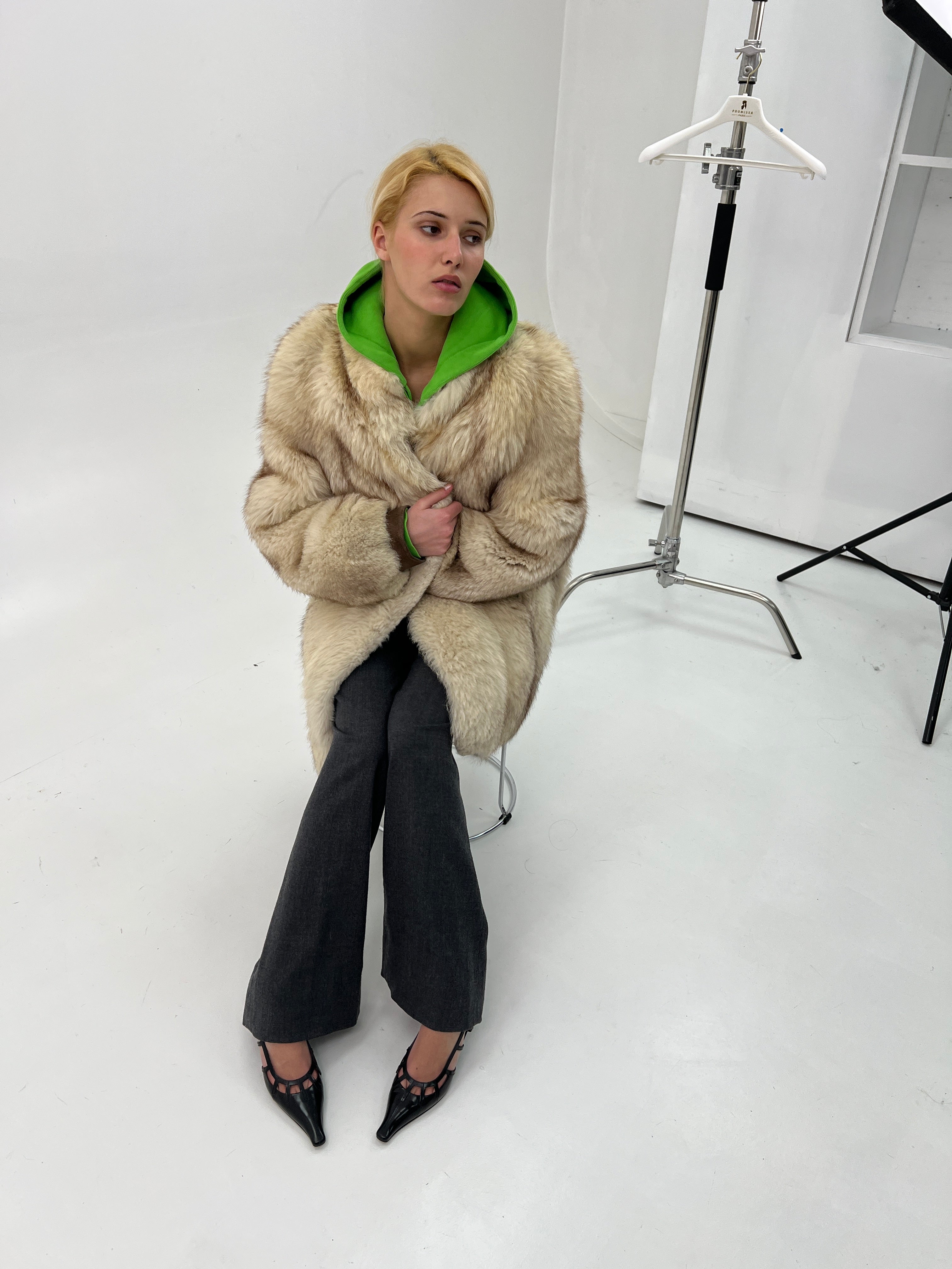 100% Real Silver Fox Fur