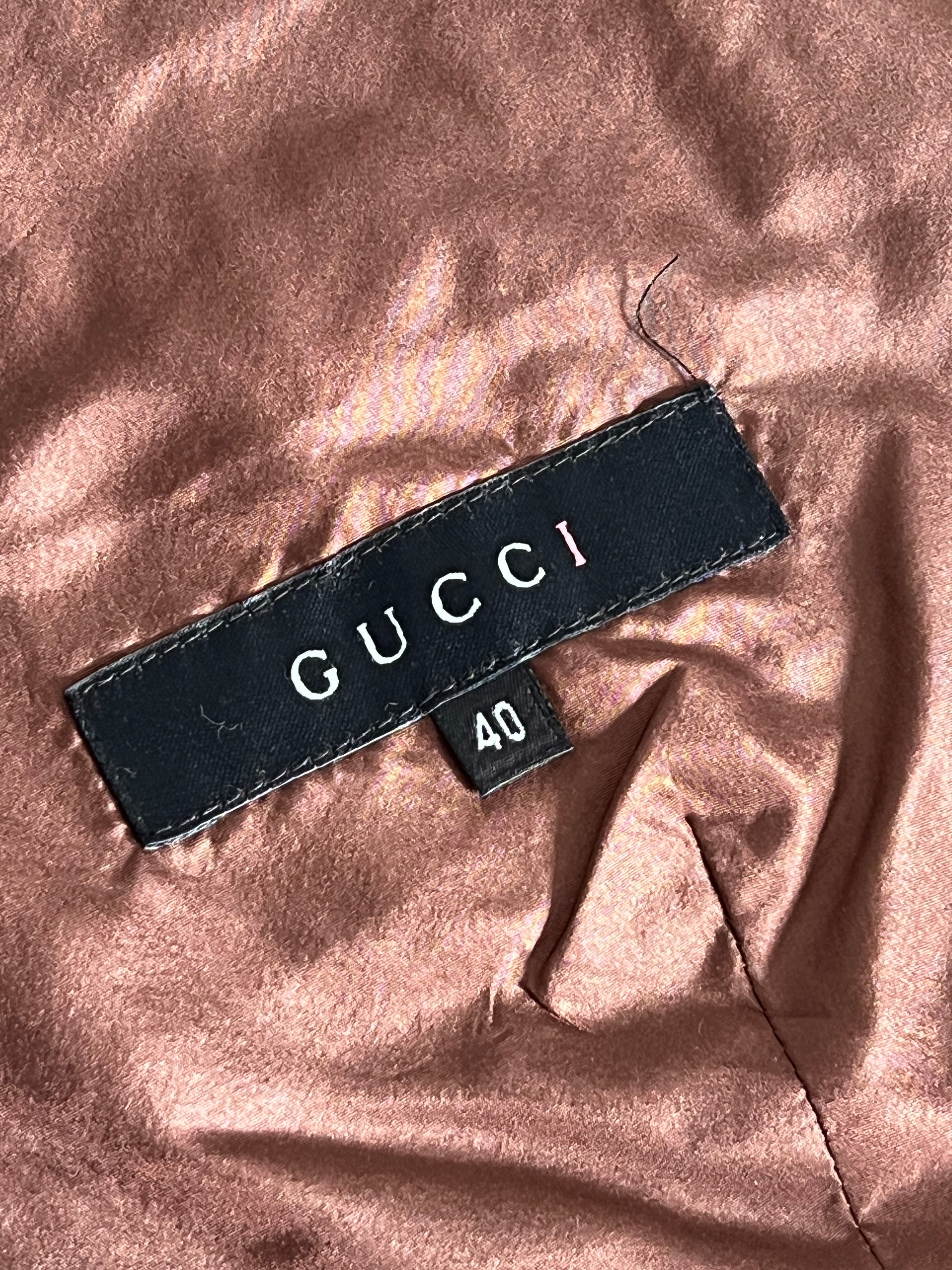 SS03 Gucci tom ford silk blazer