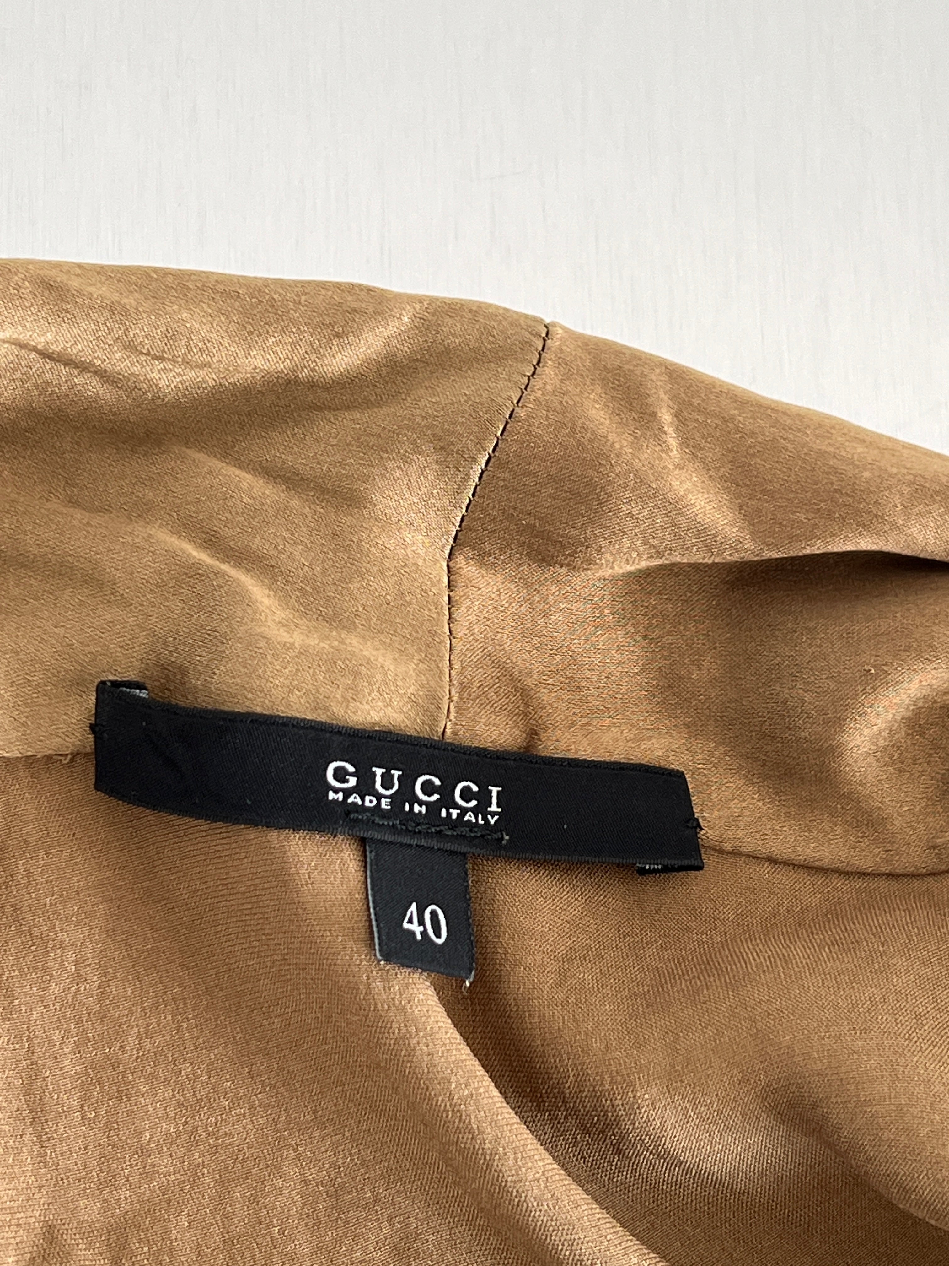 Gucci Silk Tie Top