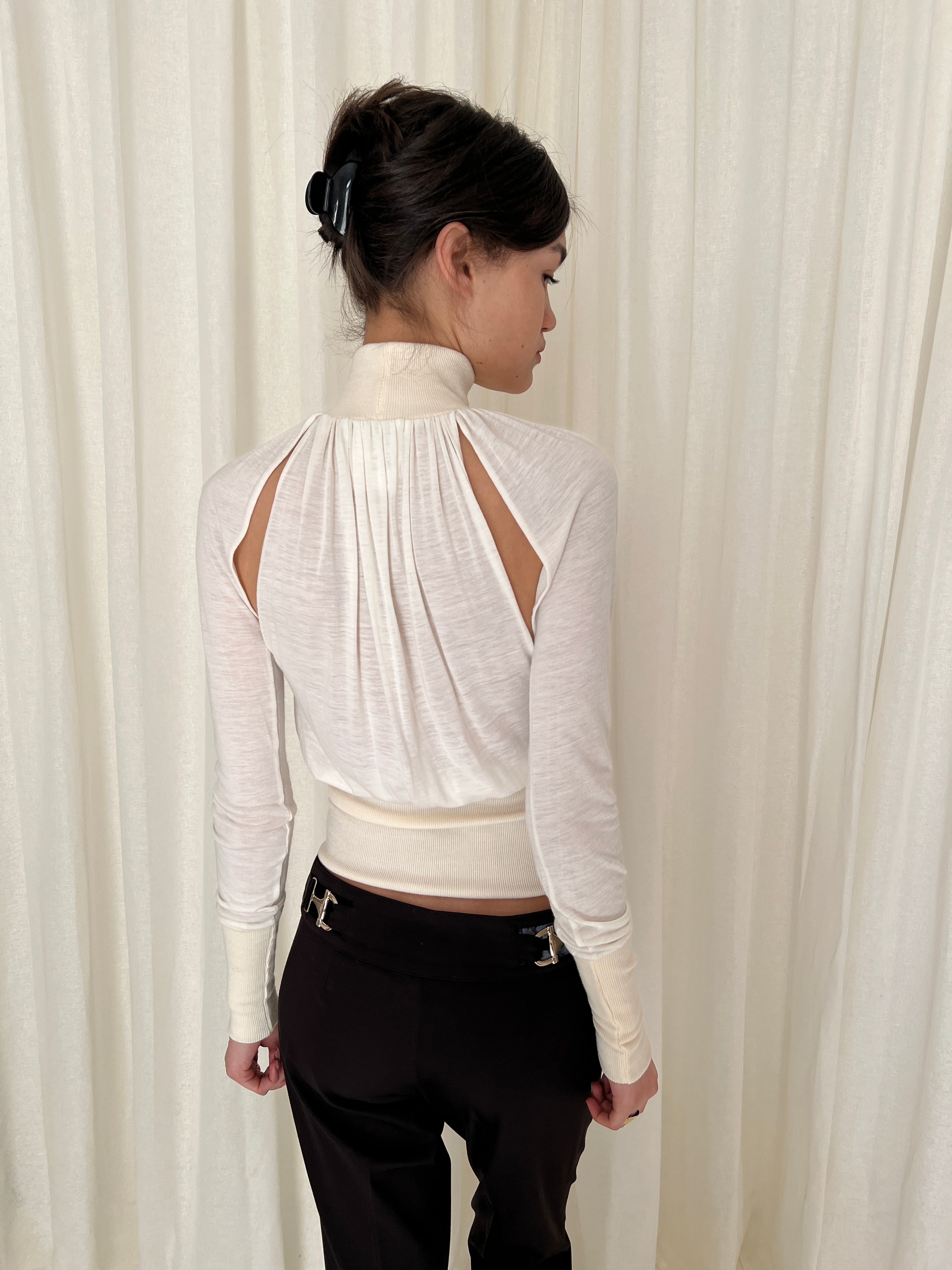 90s Patrizia Pepe cut out top
