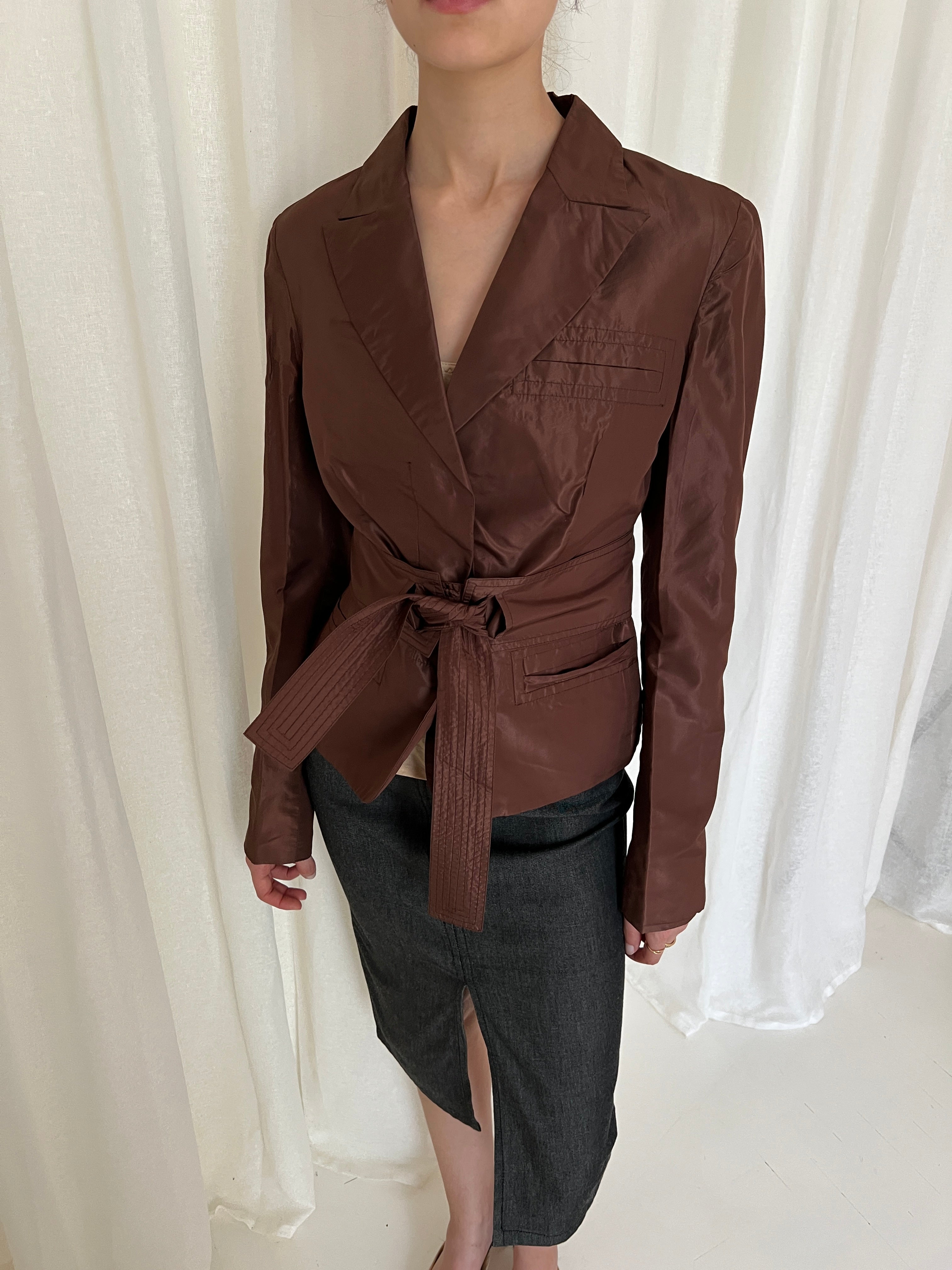 SS03 Gucci tom ford silk blazer