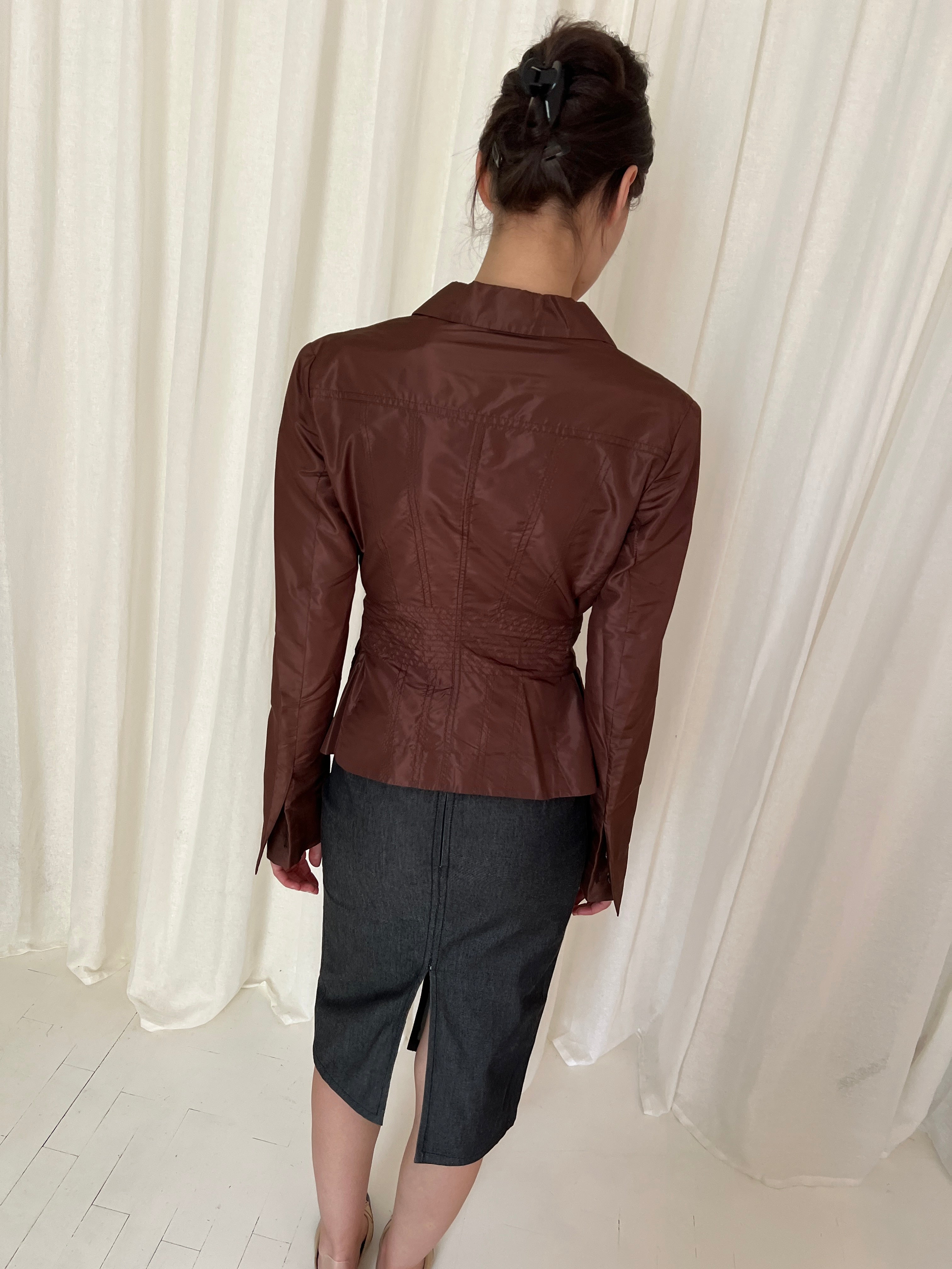 SS03 Gucci tom ford silk blazer
