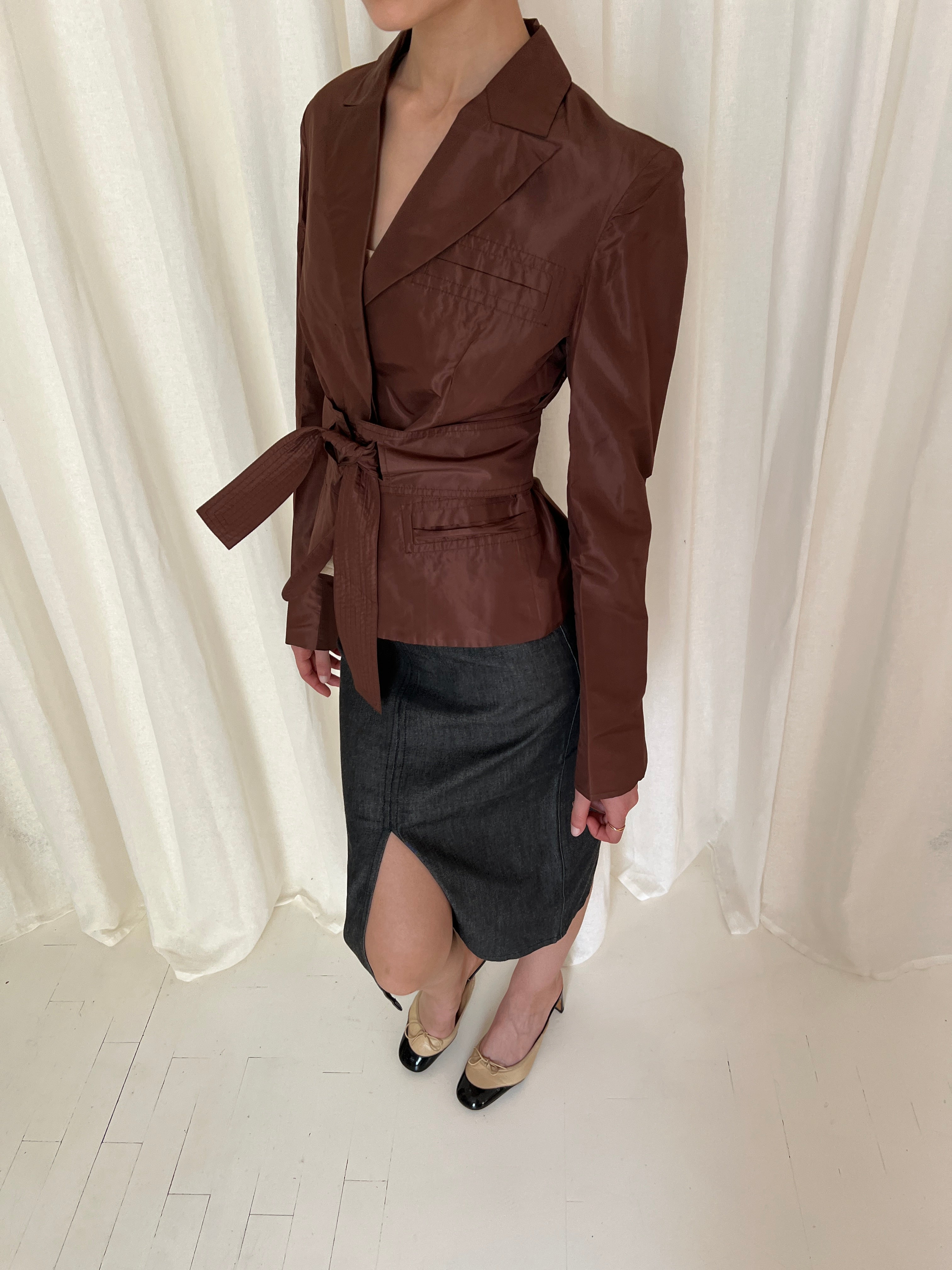SS03 Gucci tom ford silk blazer