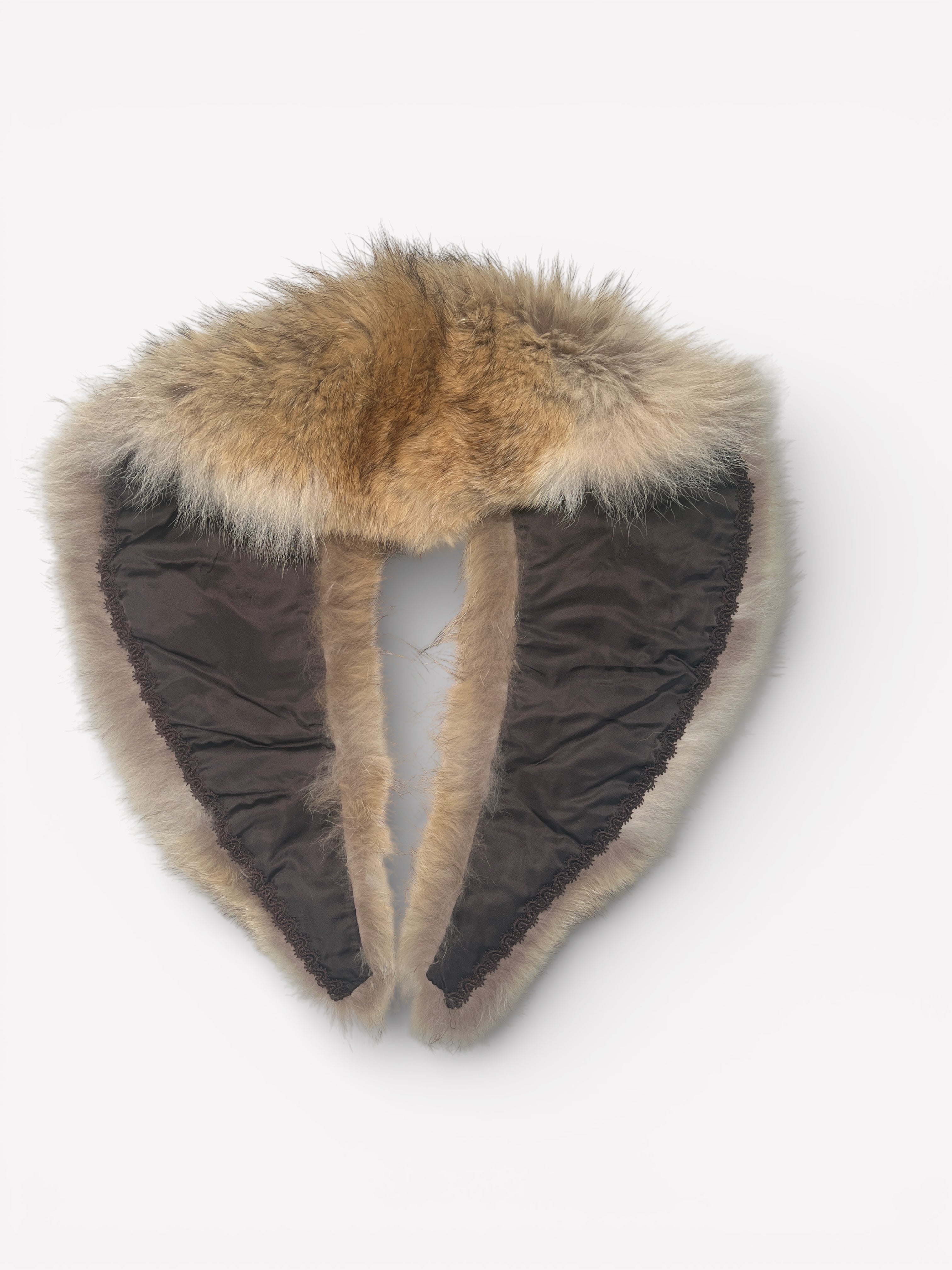 100% Real fox fur collar