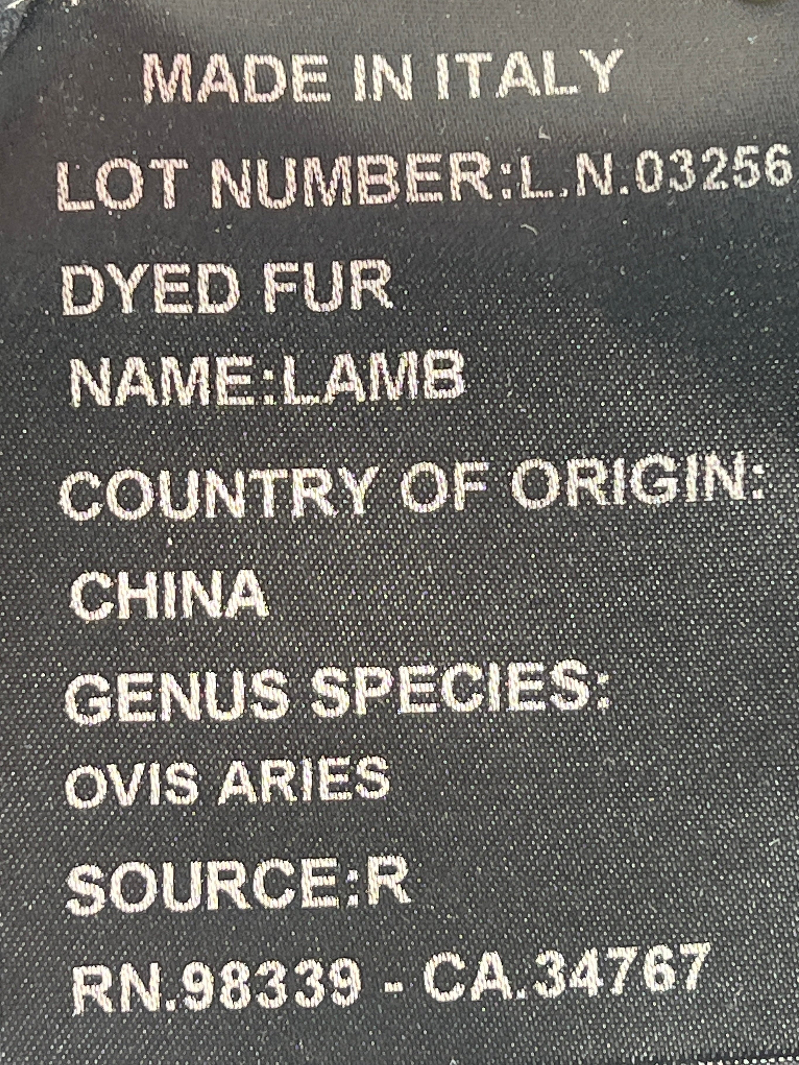 Miu Miu 100% Lamb Fur Collar