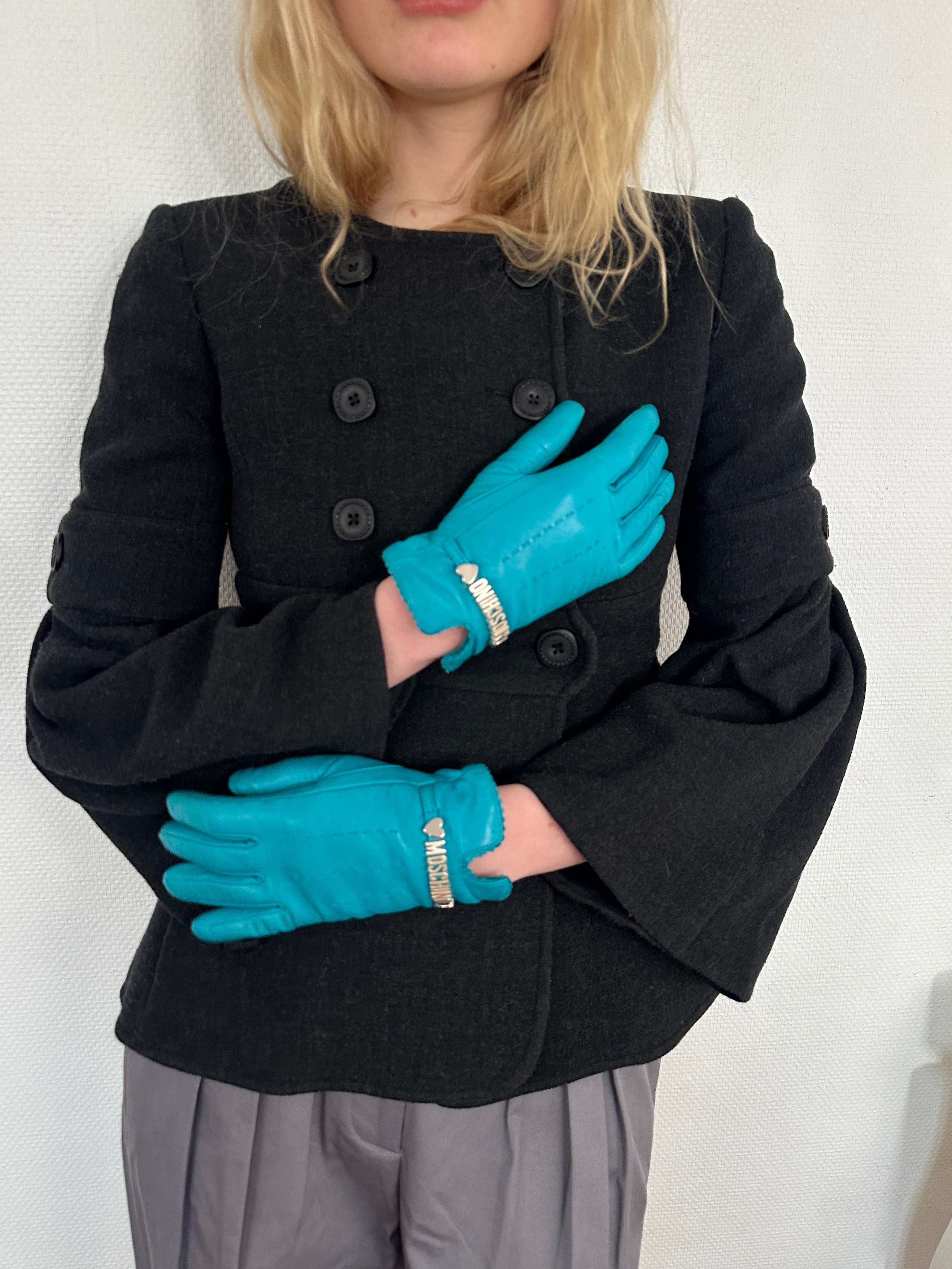 Moschino Leather Gloves