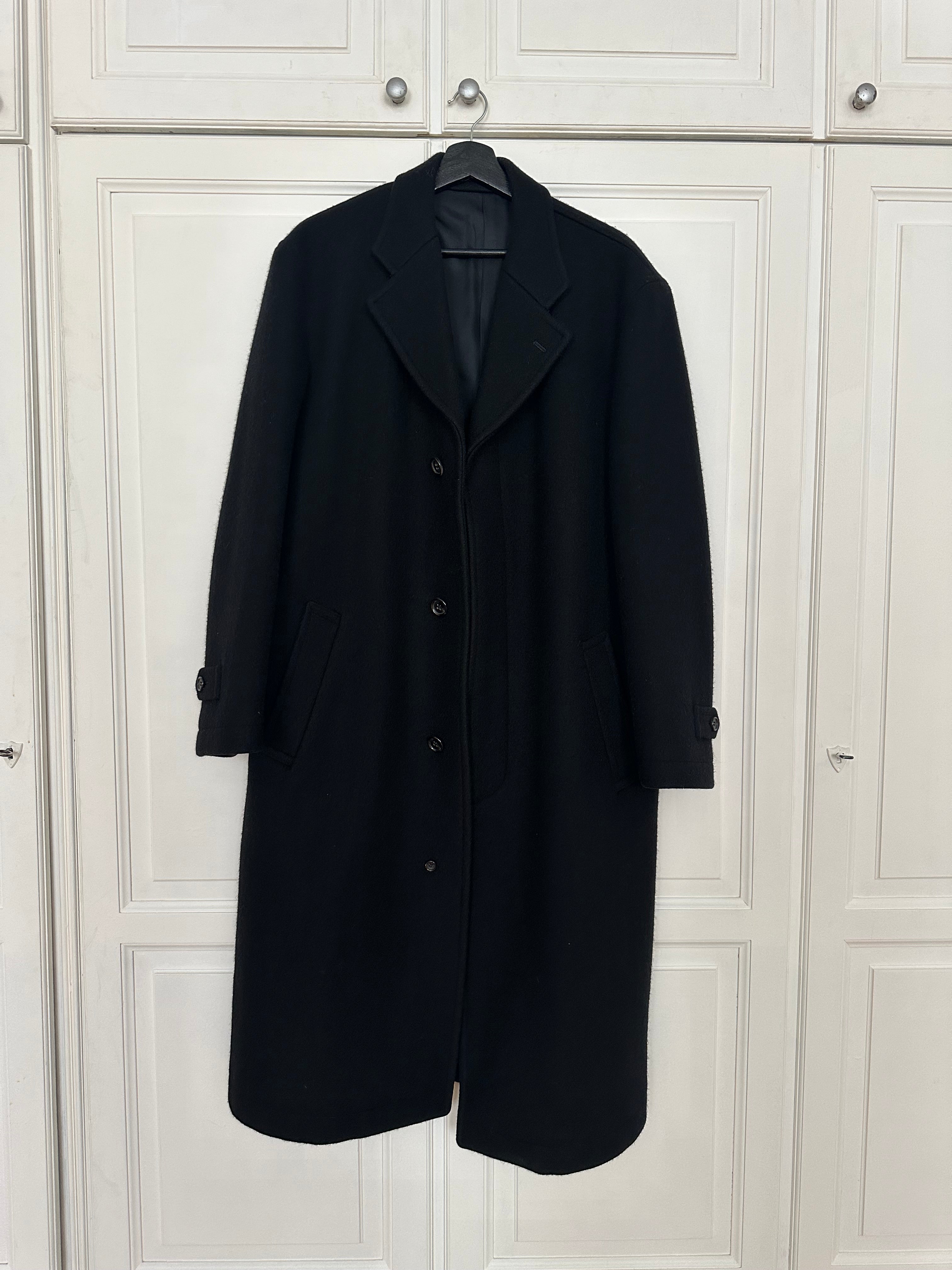Comme des Garçons 2003 Wool Long Coat Tricot COMME des GARCONS 2003 Reversible Cotton Wool Coat