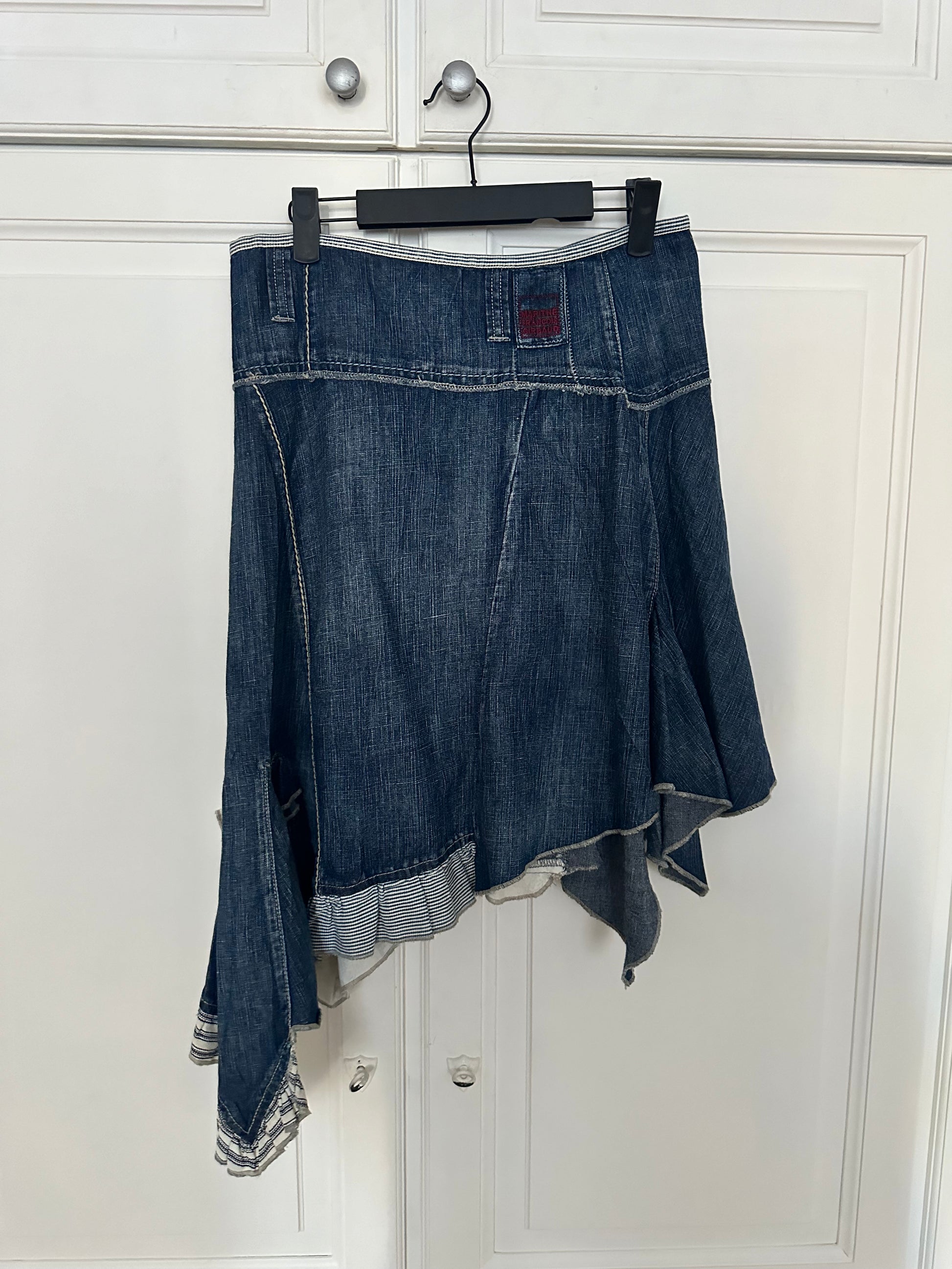 Marithé + François Girbaud asymmetrical skirt