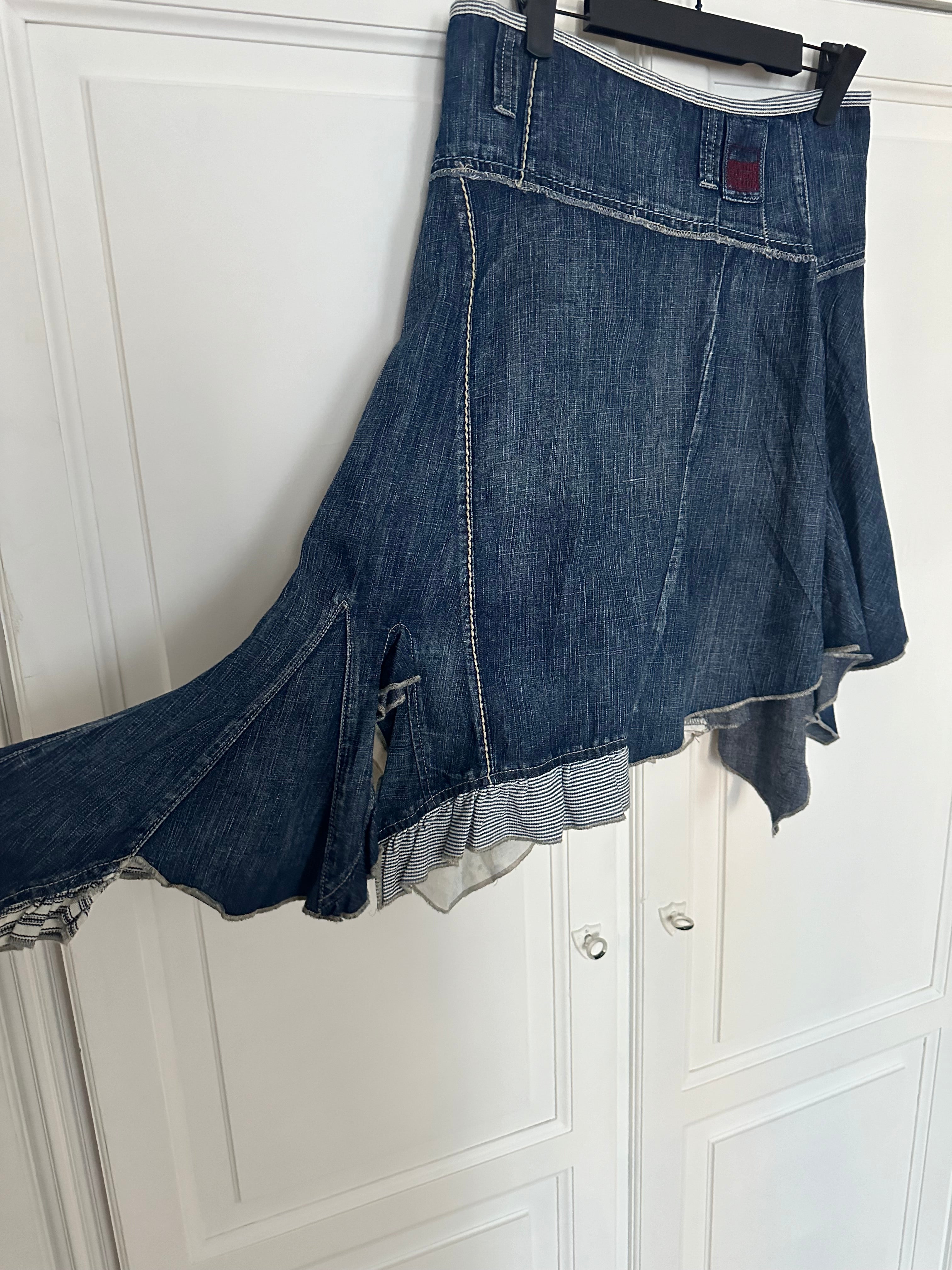 Marithé + François Girbaud asymmetrical skirt