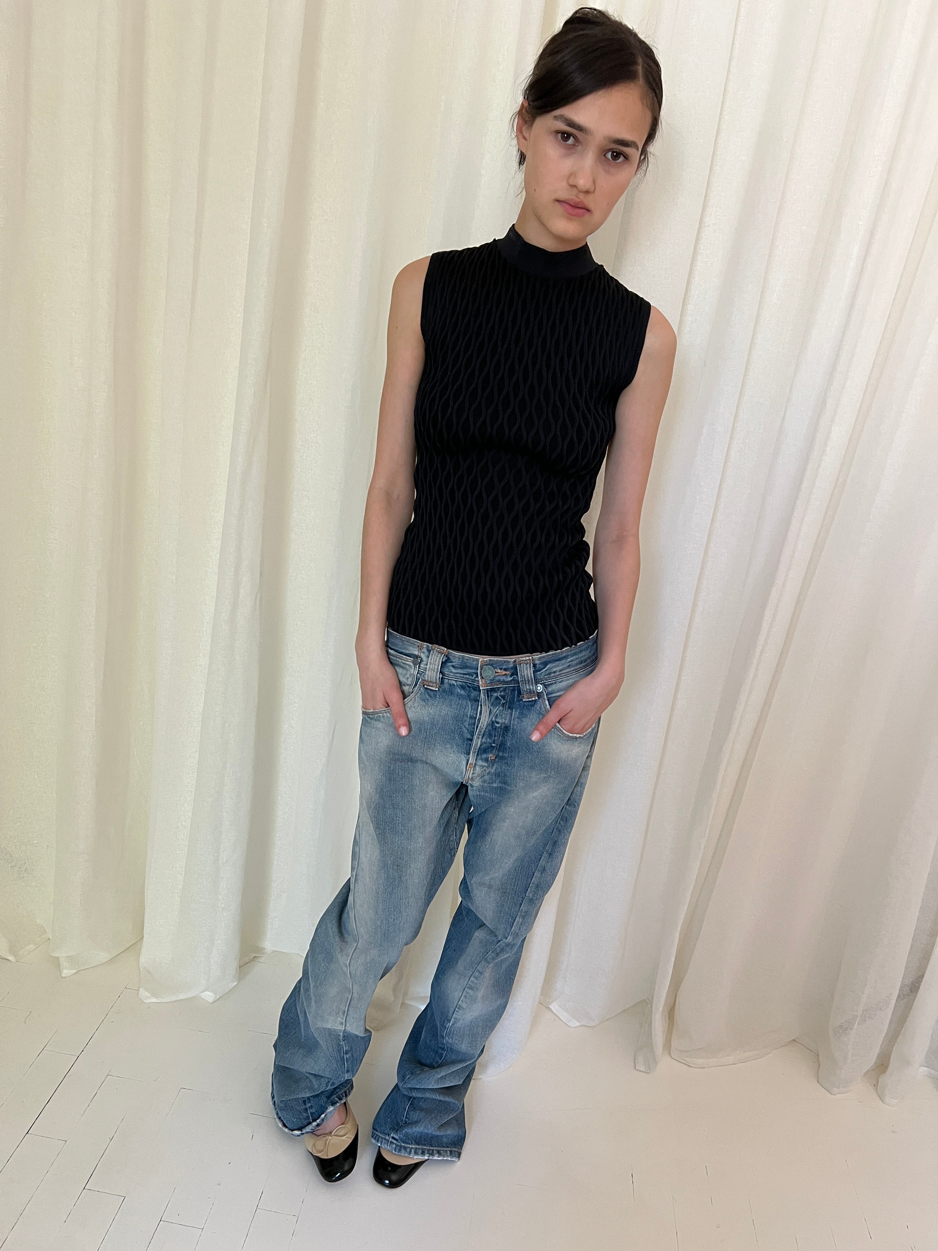 Balenciaga 3D Knit Tank Top