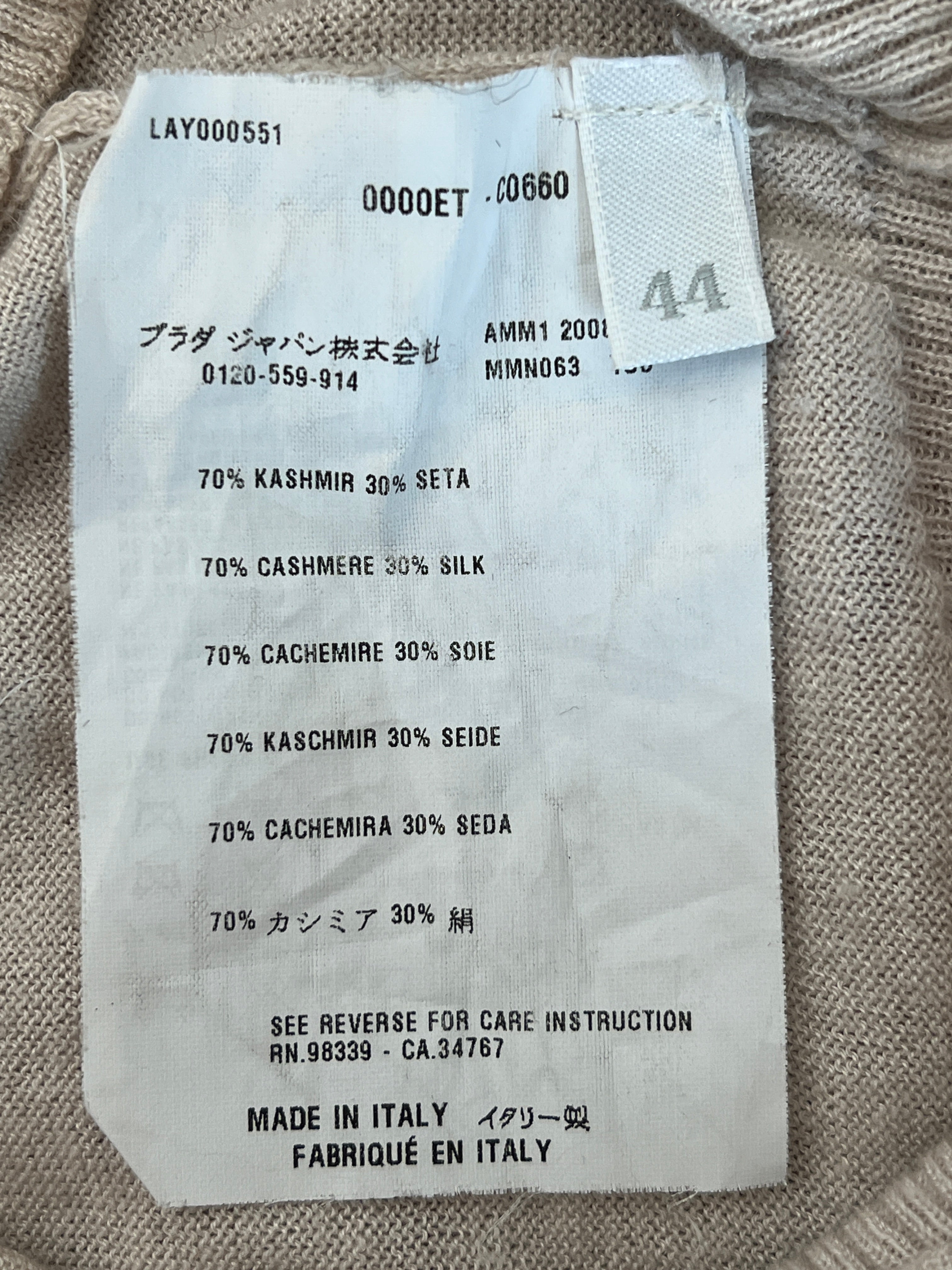 Miu Miu Cashmere Top