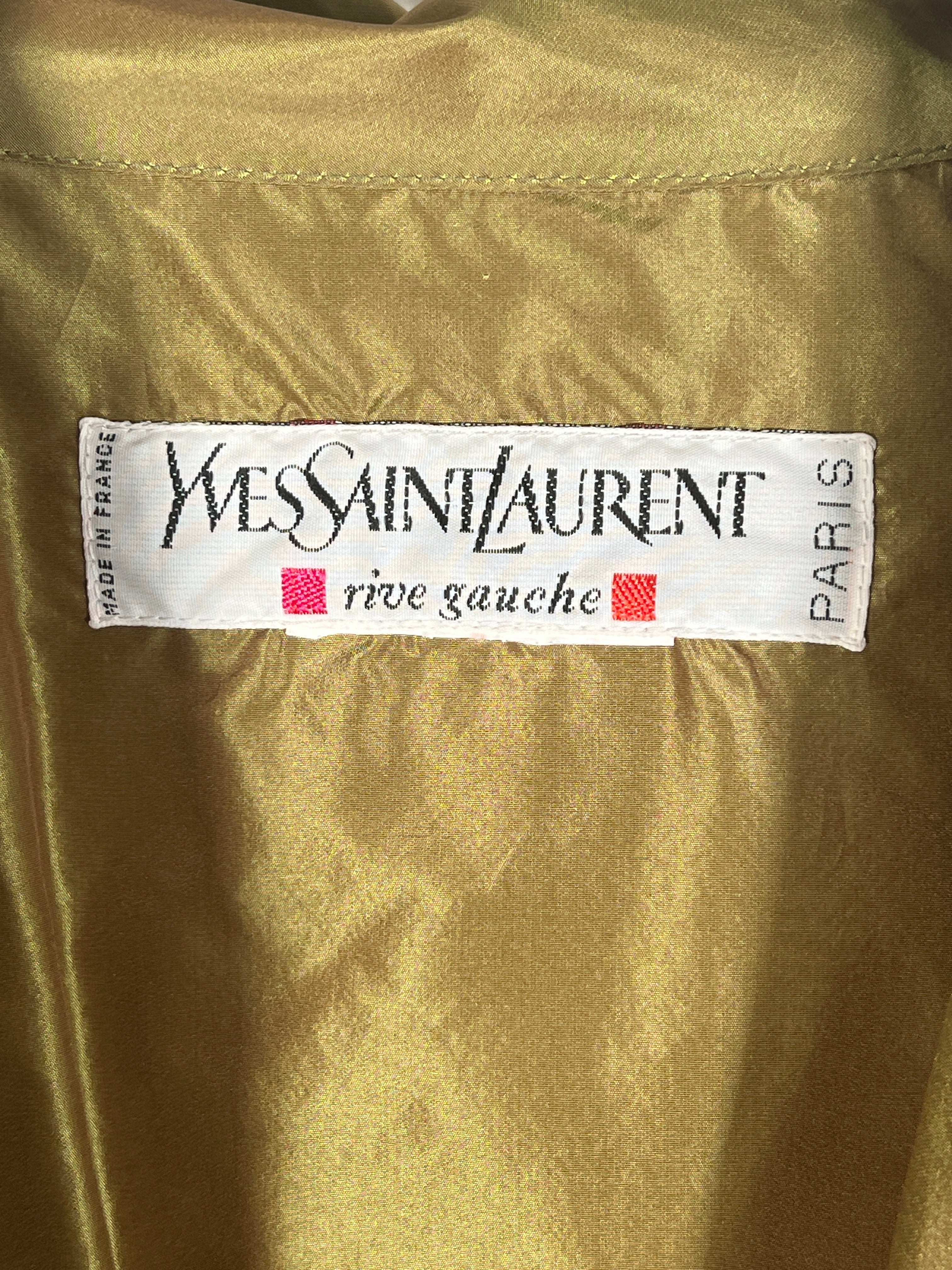 90s Yves saint laurent silk jacket