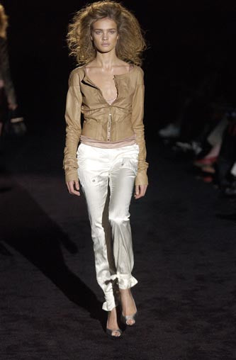 SS03 Gucci Tom Ford gathered jacket