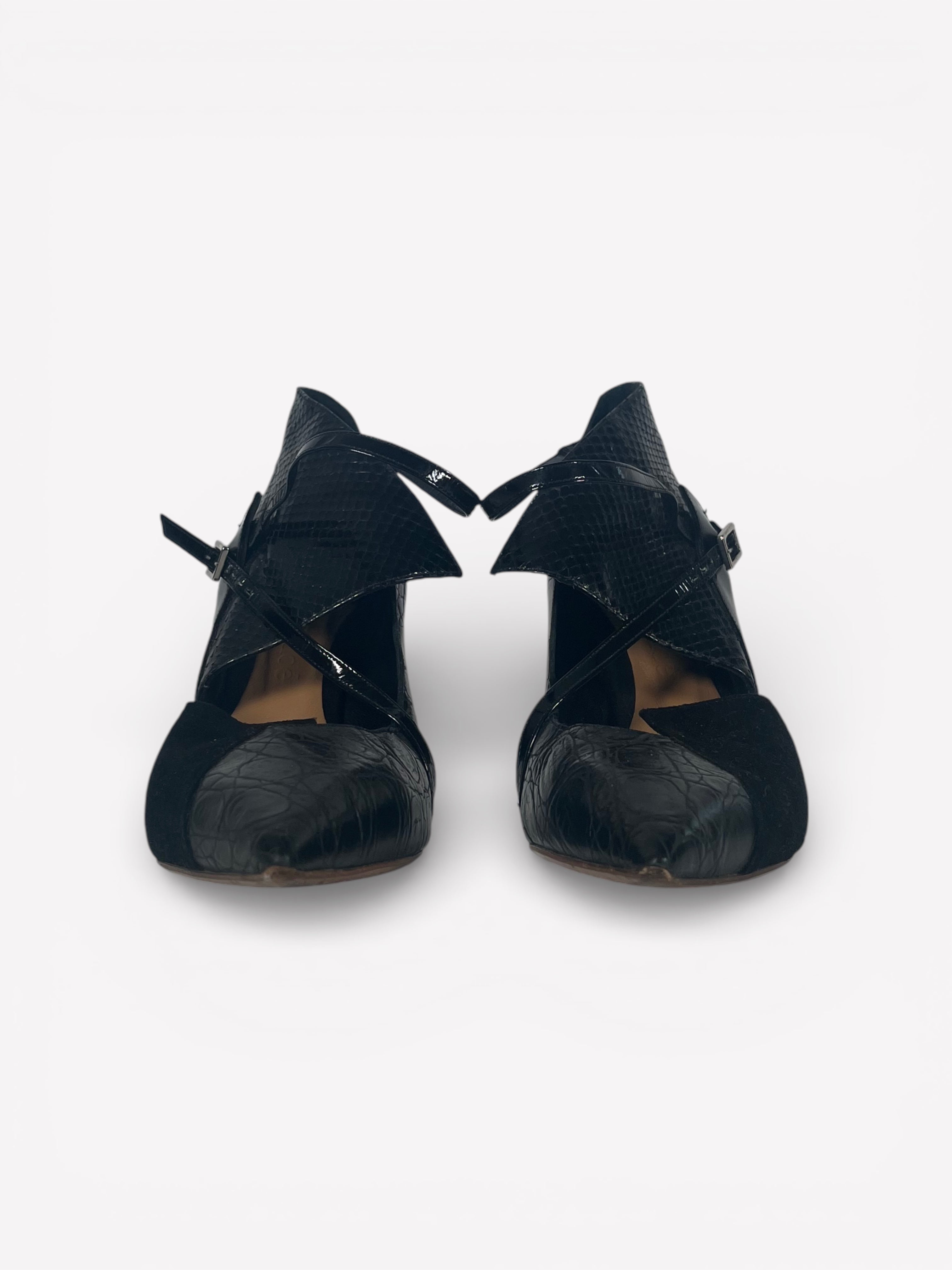 Chloé Python Heels