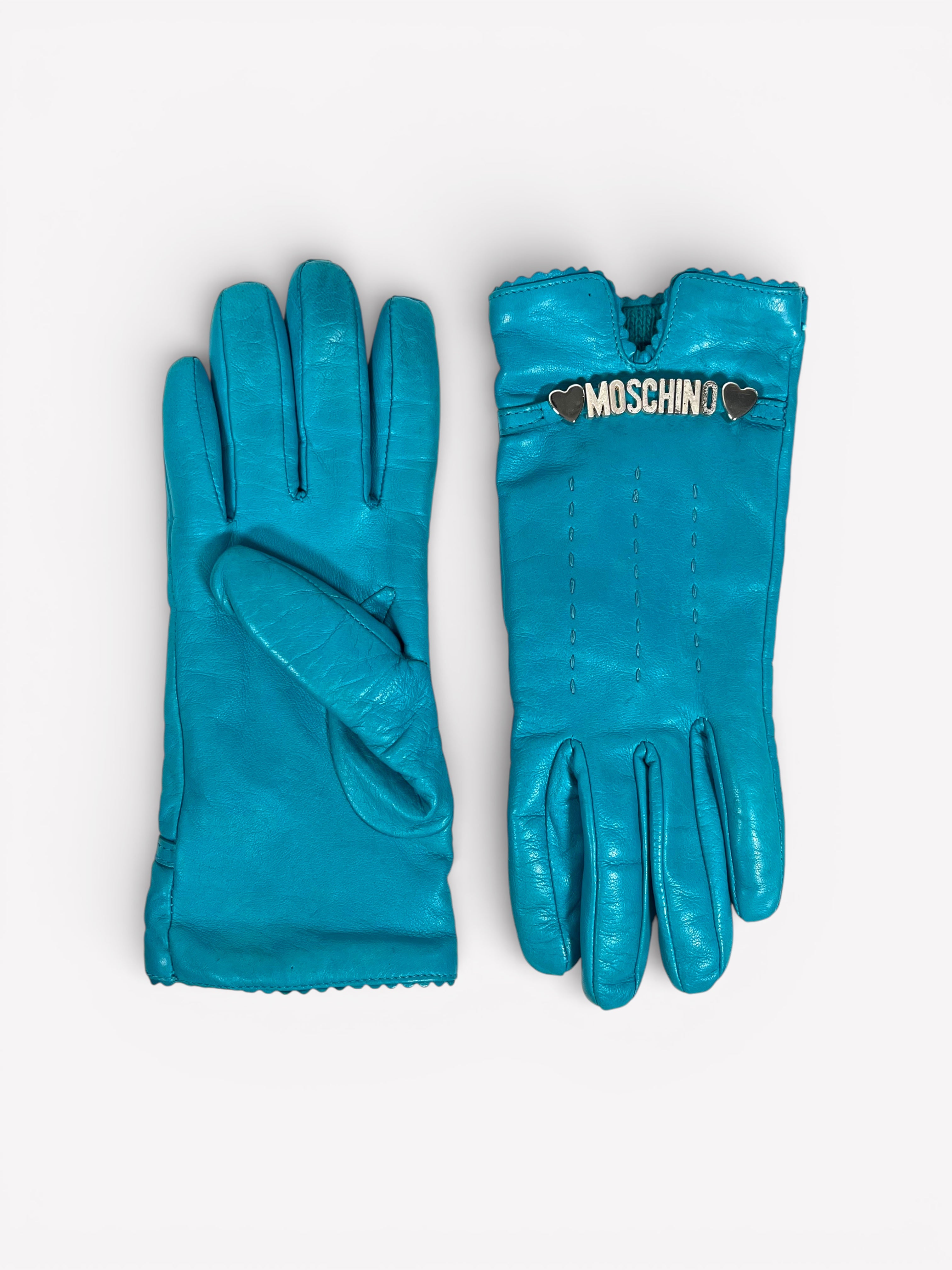 Moschino Leather Gloves