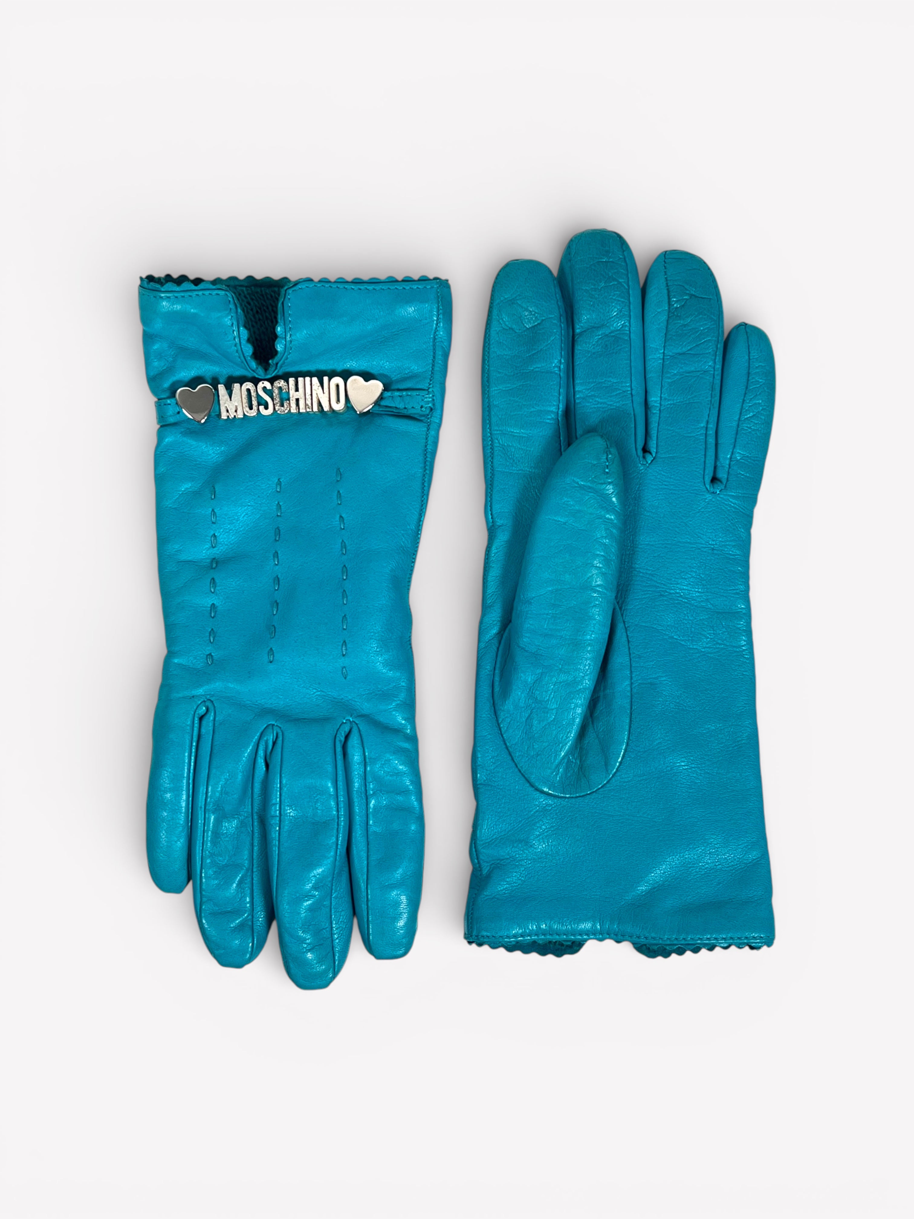 Moschino Leather Gloves