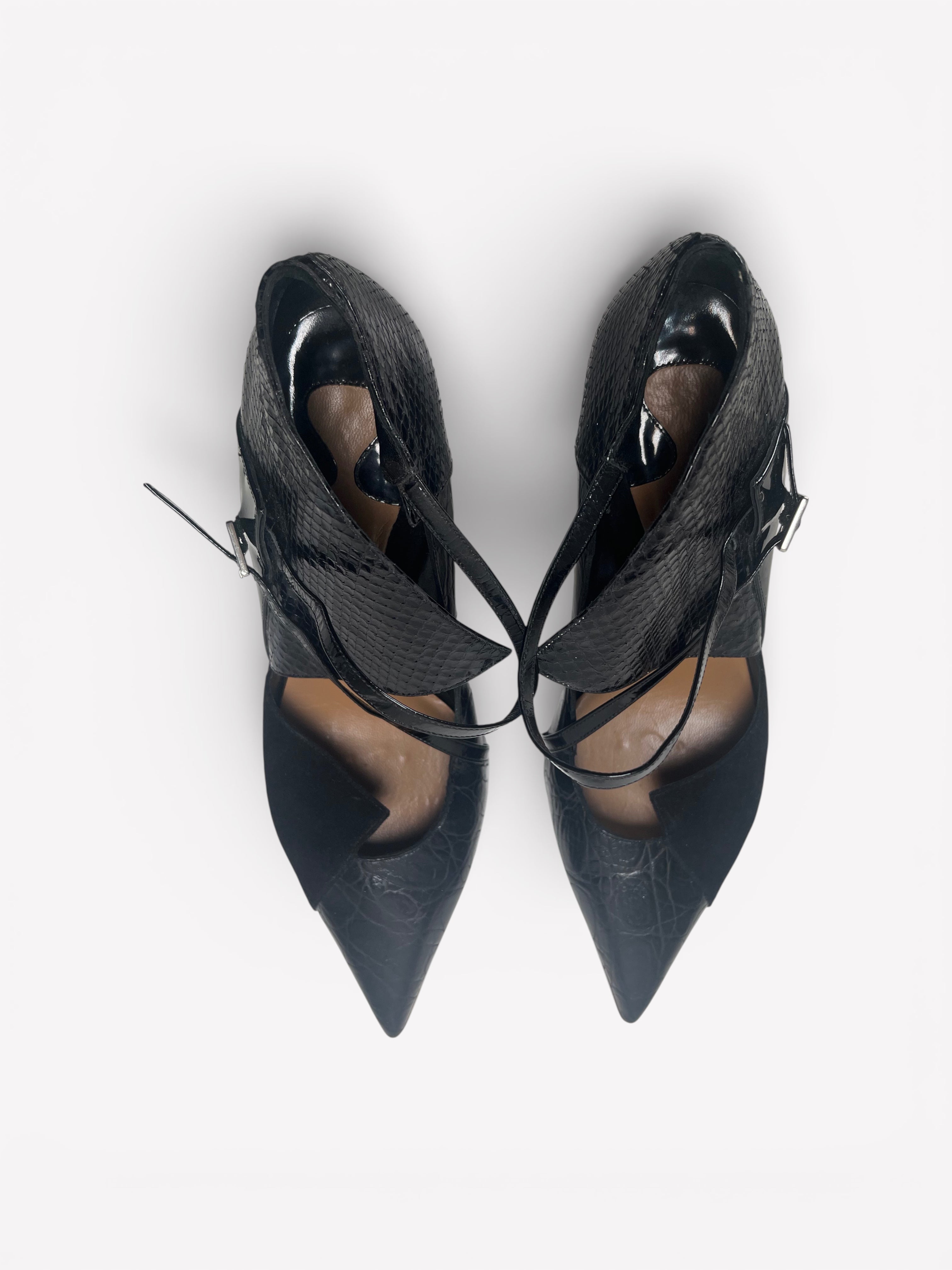 Chloé Python Heels