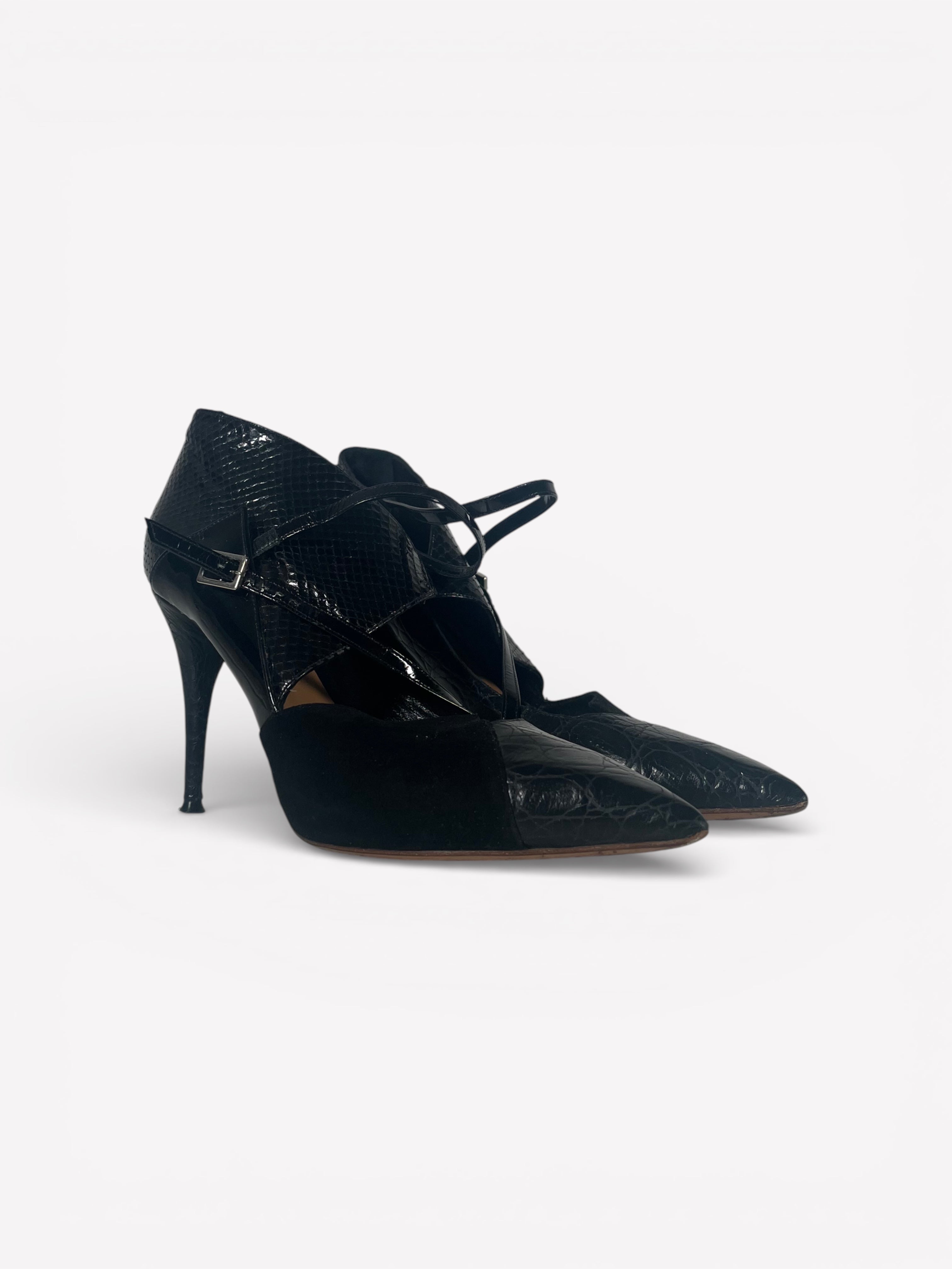 Chloé Python Heels
